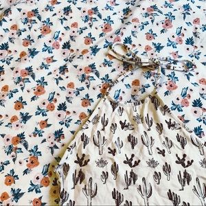 Cactus cropped halter top